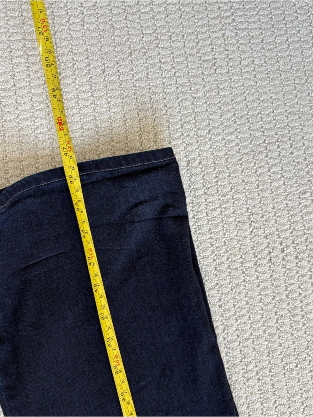 PAIGE Manhattan High Rise Jeans Size 28 Dark Wash Straight Leg Denim - Picture 10 of 11